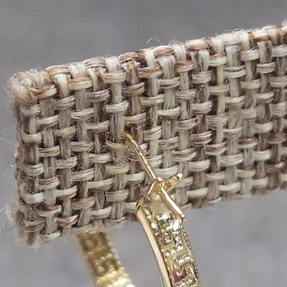 18K hoop earrings(sold) - Picture 5 of 6